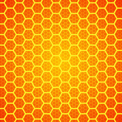Hexagons honeycomb background abstract science design vector illustration