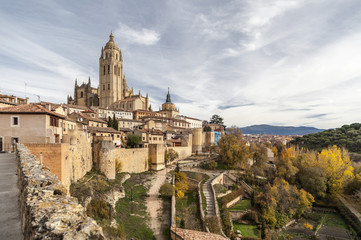 Fototapeta na wymiar City view,Segovia,Spain.