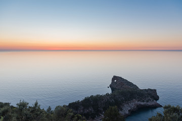 Coast Sunset in Sa Foradada, Deià. Mallorca. Spain