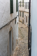 Fototapeta premium Ciutadella typical street. Menorca. Spain