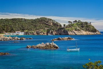 Detail of the Spanish coast at summer (Catalonia,Costa Brava)