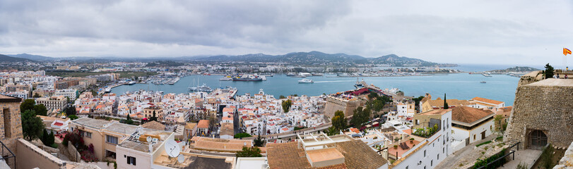 Fototapeta na wymiar Panorama view in Ibiza. Spain
