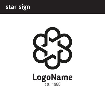 sign in the form of atom for the company