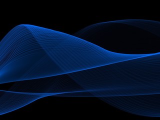 Obraz premium Abstract illustration of wavy flowing energy 