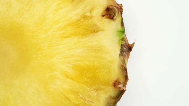 The pineapple section rotates on the turntable