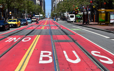 San Francisco; USA - july 13 2016 :  the city center