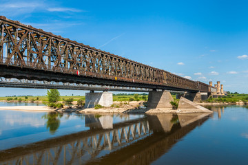Old bridge on the river Vistula in Tczew, Poland