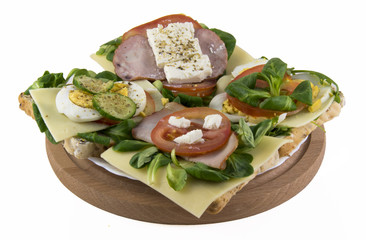 sandwitches on plate isolated photo. Beautiful picture, background, wallpaper