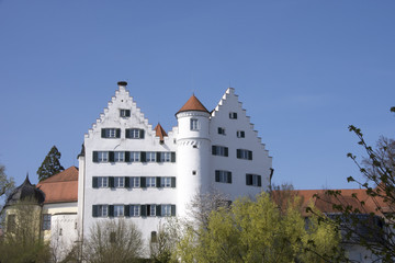 Fototapeta na wymiar Historisches Schloss in einer Kleinstadt