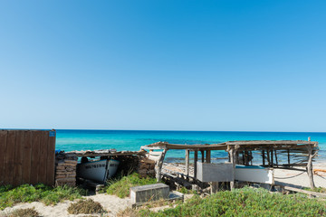 mediterranean Pier, Formentera. Spain