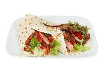 BLT sandwich wraps