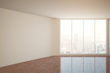 Room with blank wall