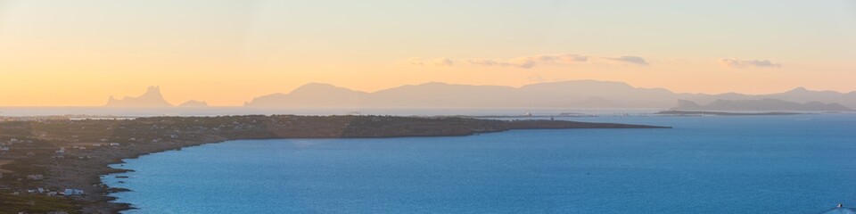 Fototapeta na wymiar Formentera sunset, Spain