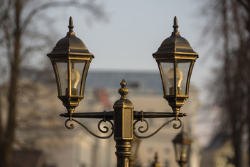 Fototapeta na wymiar A street lamp.