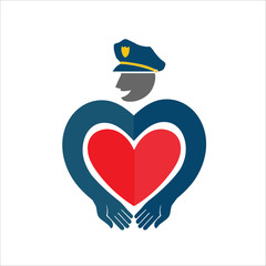 Policeman. The COP with the heart.
