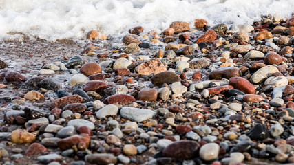 small pebble rock background texture