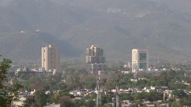 Cityscape of Islamabad, the capital city of Pakistan