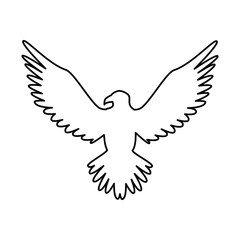 Fototapeta premium eagle american emblem icon