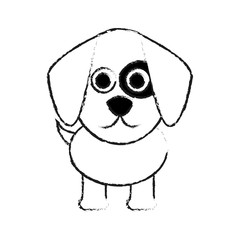 Fototapeta premium cute dog icon image vector illustration design 