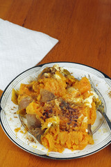 Prepared Sweet Potato with Butter and Cinnamon