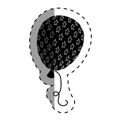 balloon air with stars