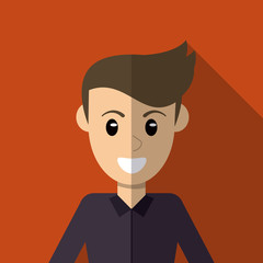 character man male smiling image vector illustration eps 10