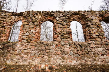 ruins of old abandoned church