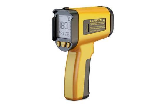 Infrared Thermometer, 3D rendering