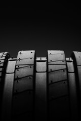 Protector car tires closeup