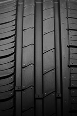 Protector car tires closeup