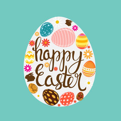 Happy Easter Spring Holiday Background Illustration