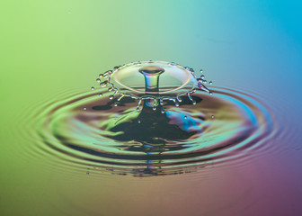drop falling in water