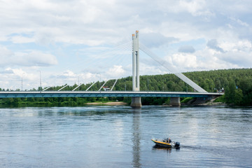 Candle Stick Bridge in Rovaniemi, Finland Suomi