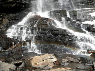 Rainbow Falls in Jones Gap State Park, South Carolina, USA © Susanne
