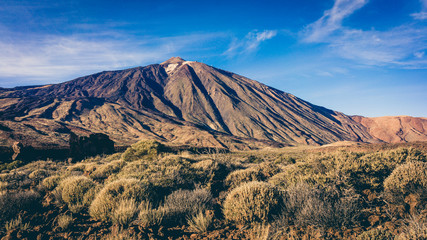 Teide National Park, Tenerife, Canary Islands, Spain.  volcano Teide. Mount Teide, UNESCO World...