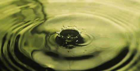 Water splash crown on water surface