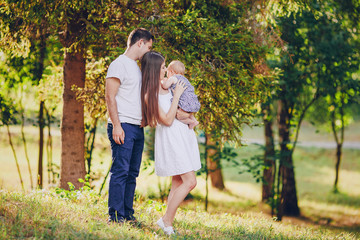 Fototapeta premium family in park