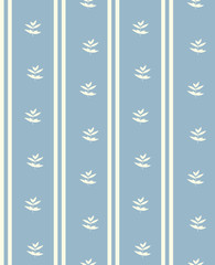 Seamless vector floral background, pattern with simple flowers