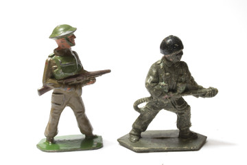 Collection of Antique Tin Toy Soldiers