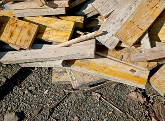 Recycled timber for construction and agricultural use. 