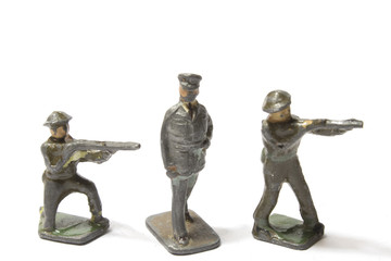 Collection of Antique Tin Toy Soldiers
