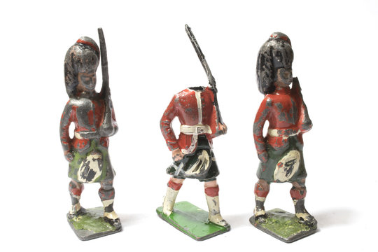 Collection of Antique Tin Toy Soldiers