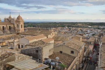 Fototapeta premium Historische Stadt Ragusa - Commissario Montalbano