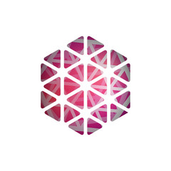 Abstract vector polygonal shape. Abstract Modern Geometrical Design Template.