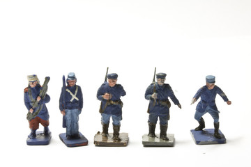 Collection of Antique Tin Toy Soldiers