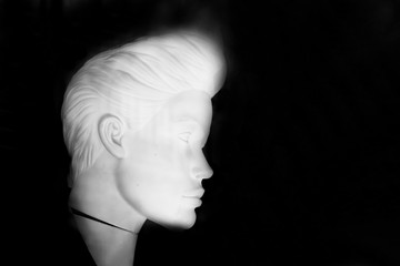 Portrait of woman mannequin