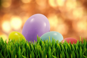 Composite image of grass growing outdoors