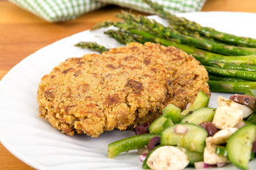 crispy quinoa patties