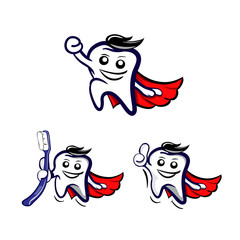 cartoon mascot dental