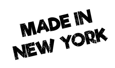 Made In New York rubber stamp. Grunge design with dust scratches. Effects can be easily removed for a clean, crisp look. Color is easily changed.